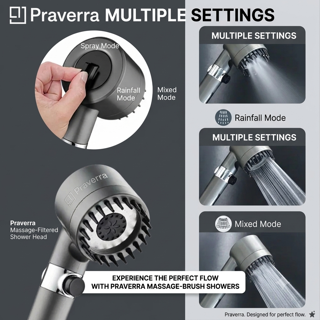 Praverra Multi Flow Hand Shower view 3